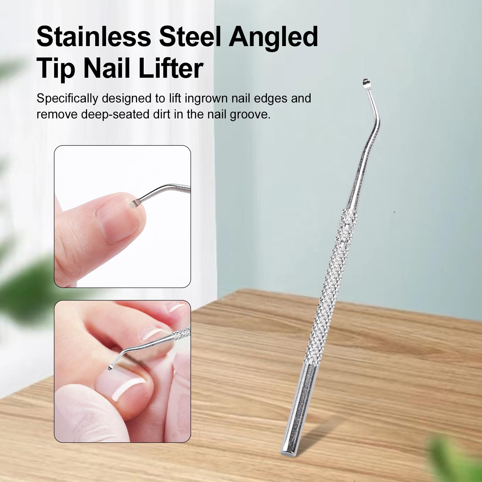 FBFL Glass-polished nail file leaves a smooth, glossy finish.