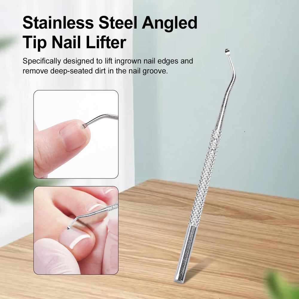 FBFL Glass-polished nail file leaves a smooth, glossy finish.