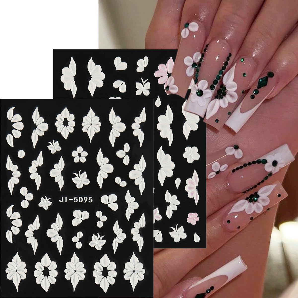 Fcozpjk Beginner-friendly option for quick French manicure decoration.