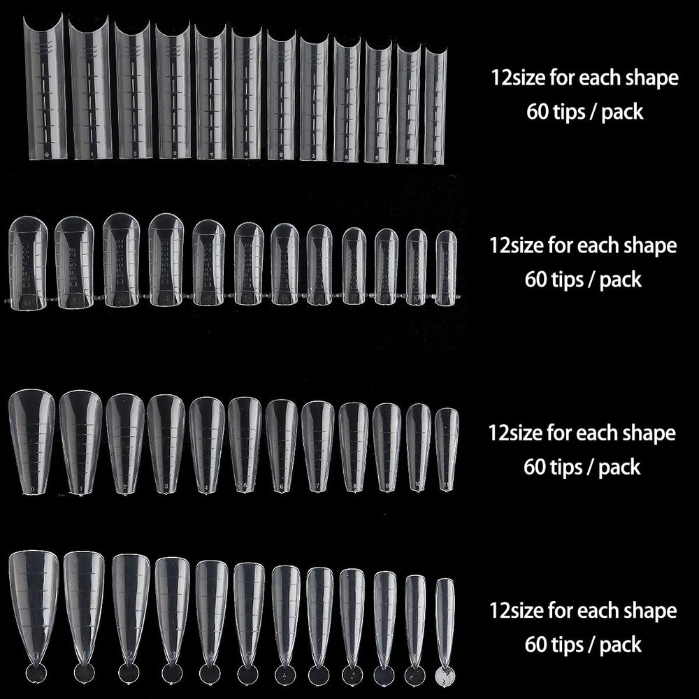Fcozpjk dual nail forms for stiletto shape enabling sleek pointed tips.