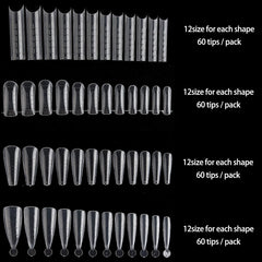 Fcozpjk dual nail forms for stiletto shape enabling sleek pointed tips.