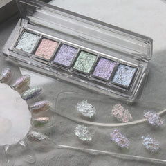 Fcozpjk mud texture glitter closeup demonstrates easy storage and reduced fallout