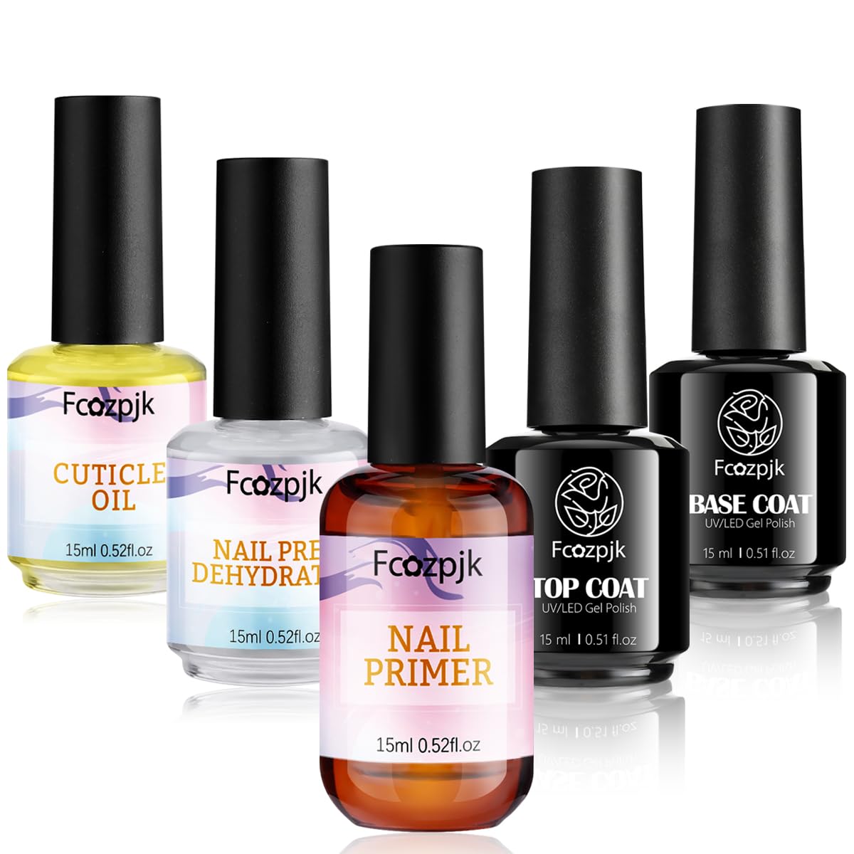 Fcozpjk nail dehydrator 15ml cleans nail surface for better adhesion