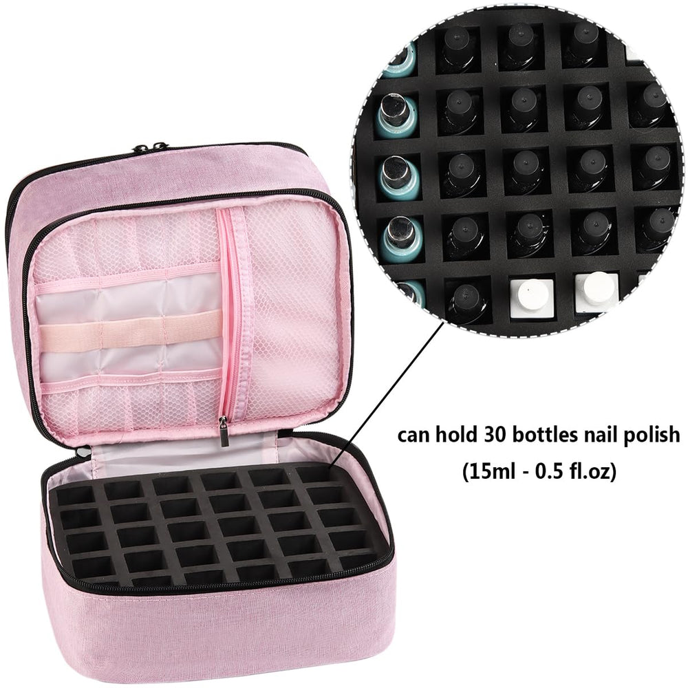 Fcozpjk Nail Polish Organizer Case small pouches for nails tools