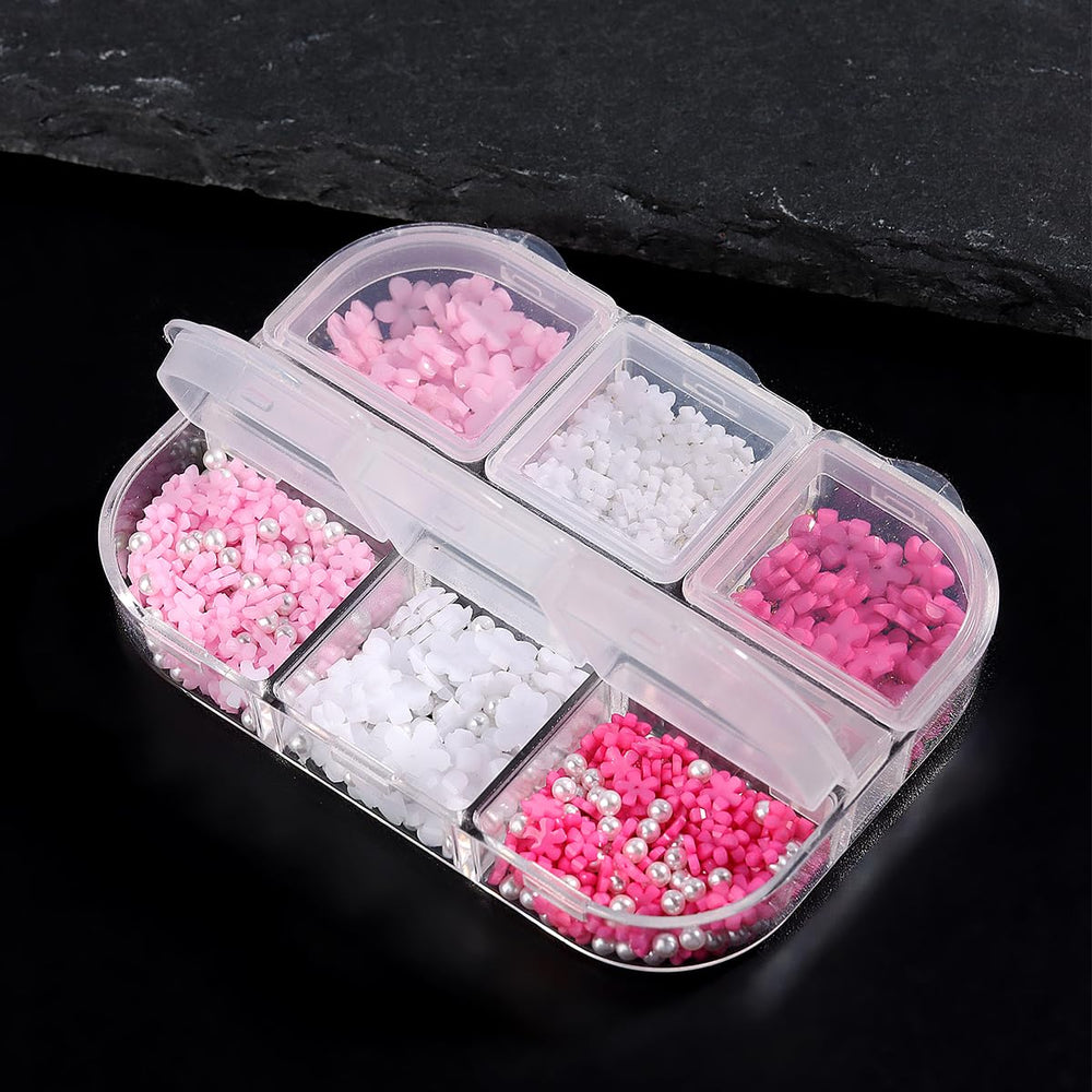 Fcozpjk silver butterfly charms offer delicate accents for versatile nails.
