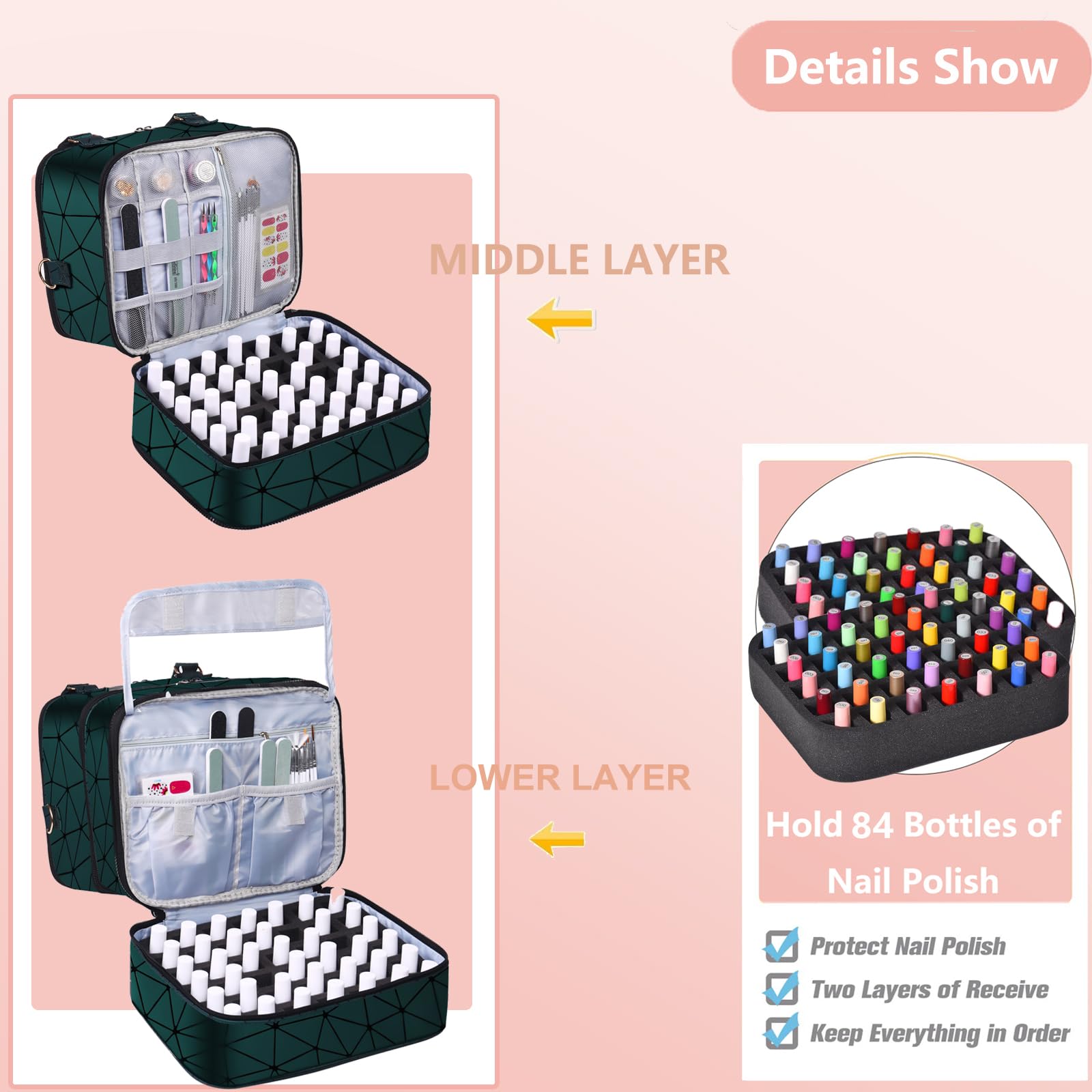 FCQQYWZ cross-weave PU leather material provides durability and weather resistance