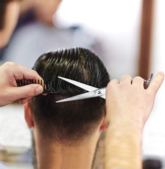Fcysy haircut scissors with comb set shown for complete styling toolkit and convenience