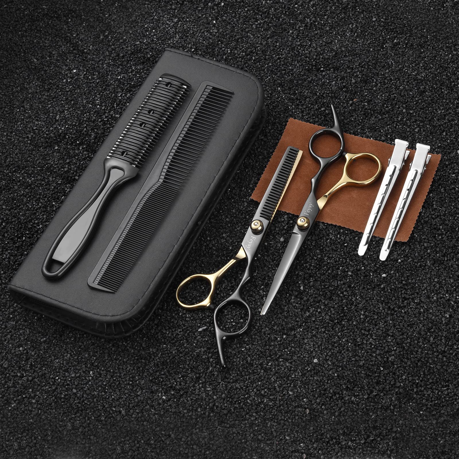 Fcysy pu leather bag stores the kit for convenient portability and storage.