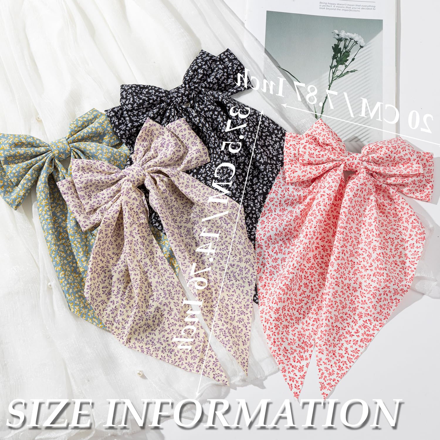 FDBJulyy bow clips tight-grip closeup highlighting durable non-slip grip for all hair types