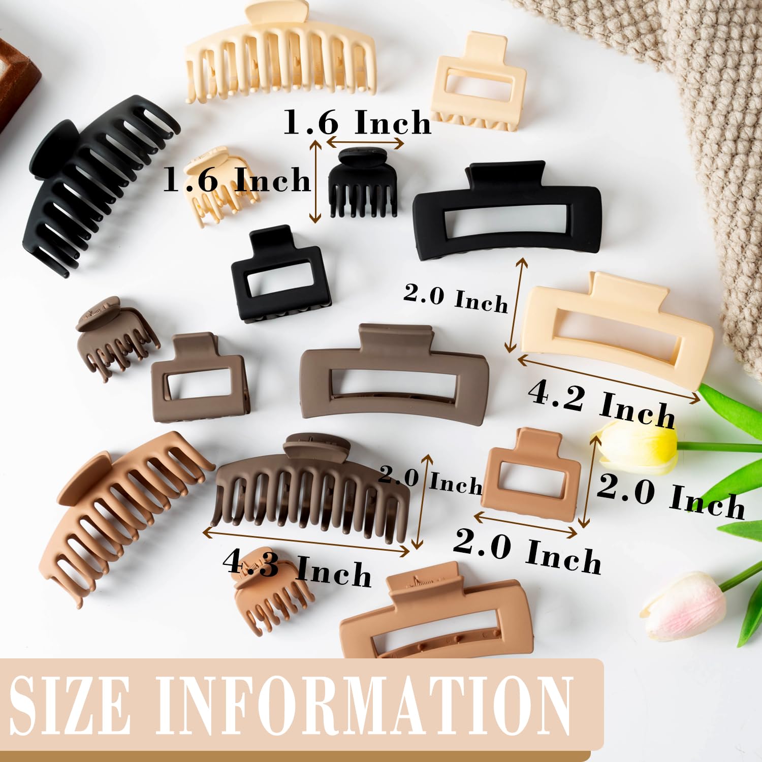 FDBJulyy large claw clip close-up showing durable spring for secure grip on thick hair.