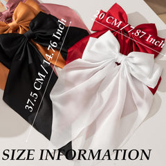 FDBJulyy bow clip closeup with satin finish ideal for everyday wear.