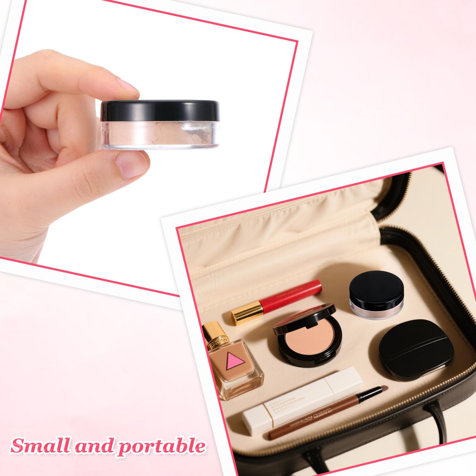 FdcZeyxior compact 10ml case ideal for daily touch-ups in handbags.