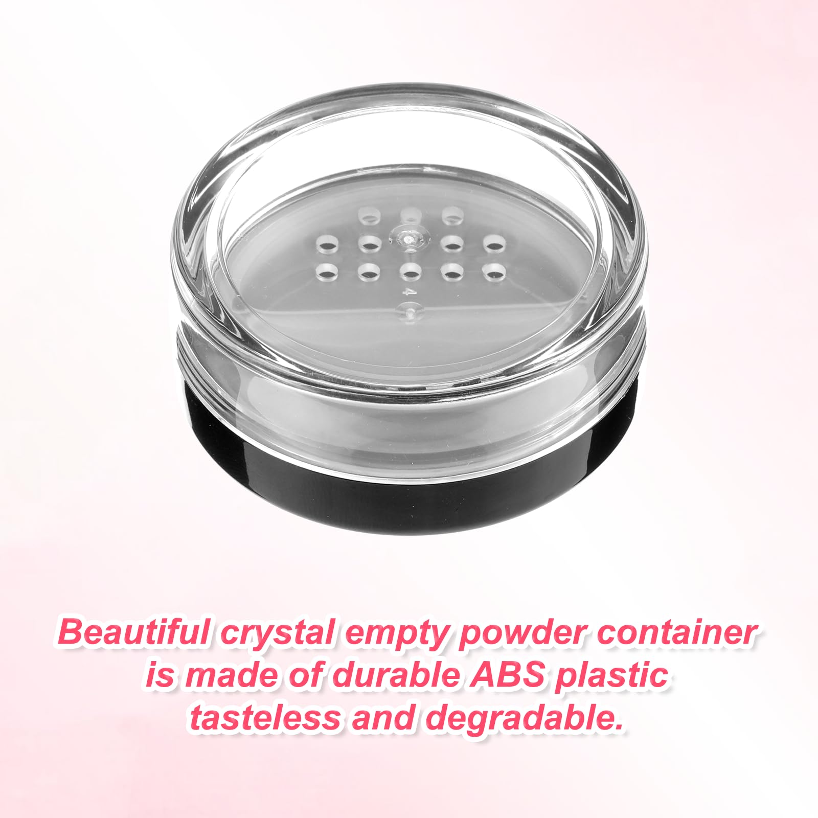 FdcZeyxior transparent body provides easy powder visibility at a glance.