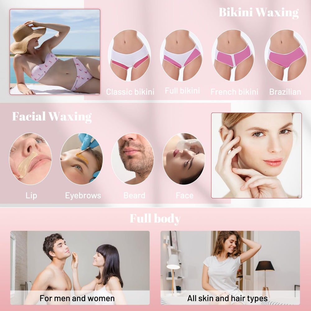 feamiria rose beginner-wax-guide pack showing ease for first-time users