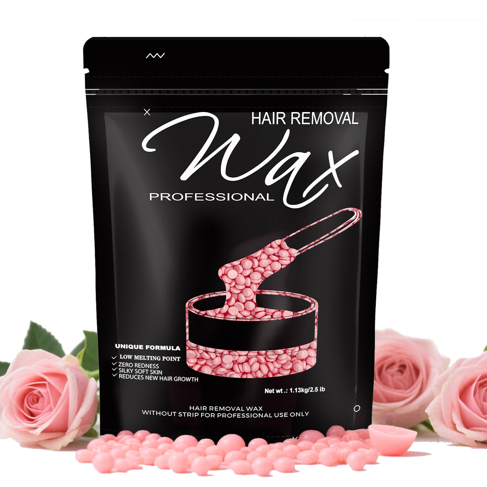 feamiria rose wax beads packaging demonstrates premium ready-to-use at-home waxing kit