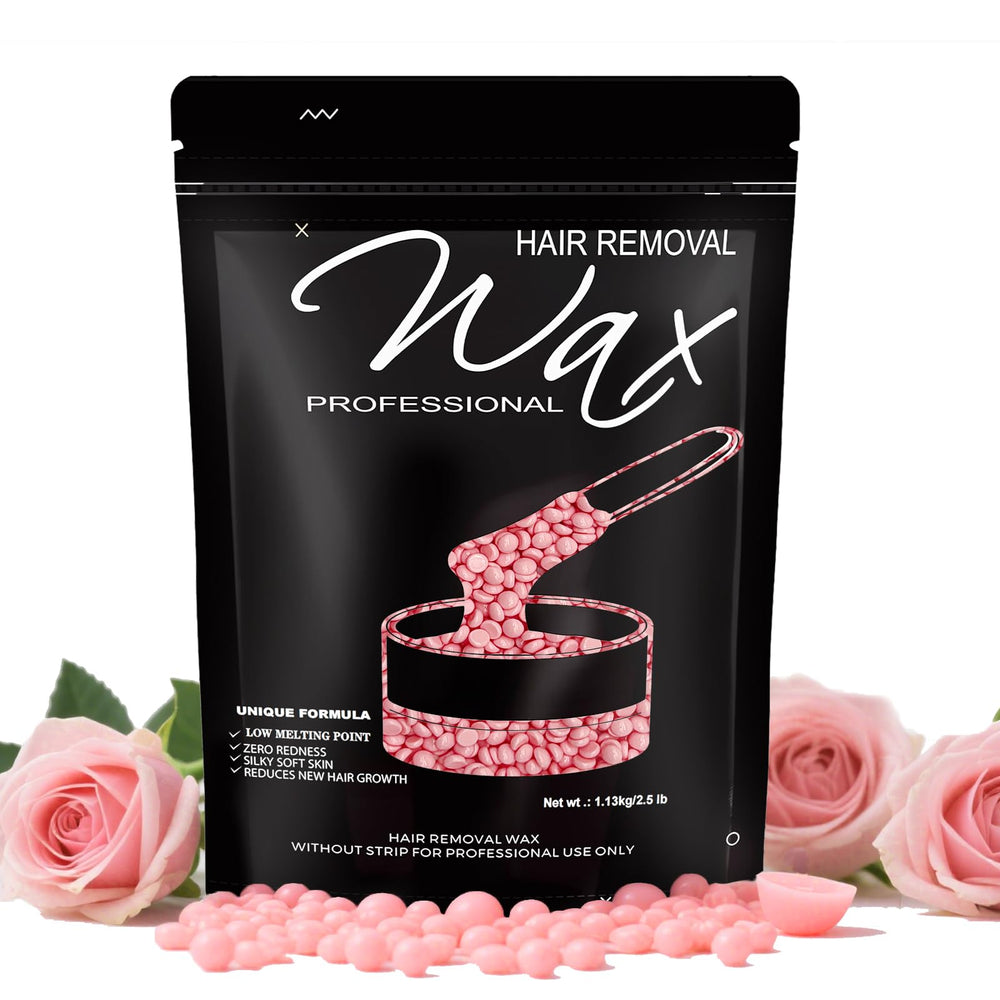 feamiria rose wax beads packaging demonstrates premium ready-to-use at-home waxing kit