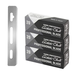 Feather Artist Club blades unboxing shows premium blades for precise professional grooming