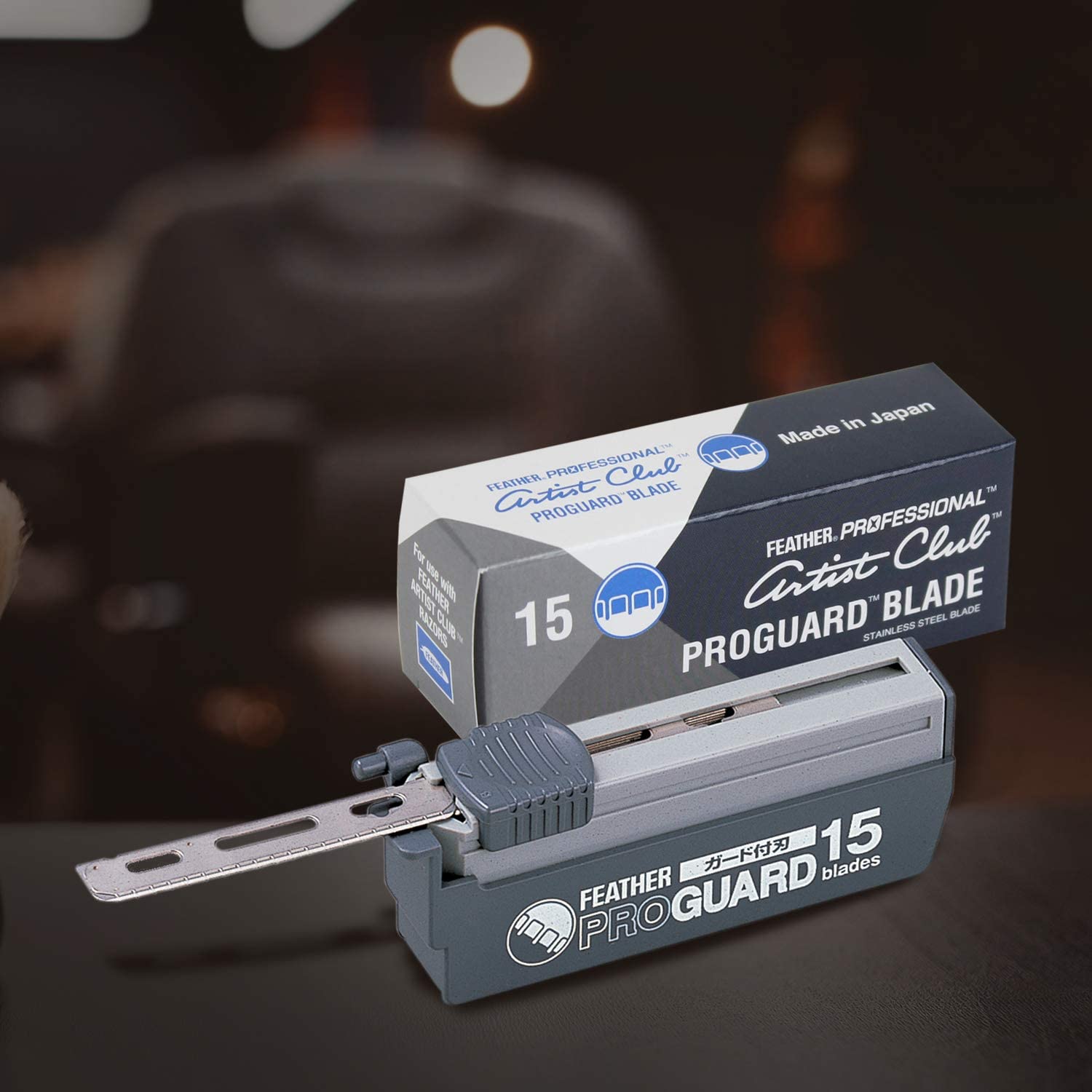 ProGuard Feather: hojas individuales de repuesto con guardia para afeitado estable.