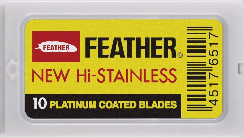 Feather-brand blades variety pack inner view highlighting value and choice.
