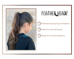 Feather Headz 20 micro-link beads for secure at-home application.