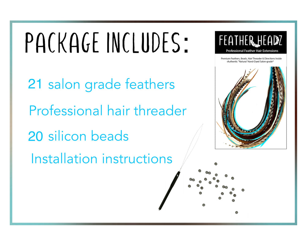 Feather Headz extensions 9-14 inch offer quick glam and removable color accents.