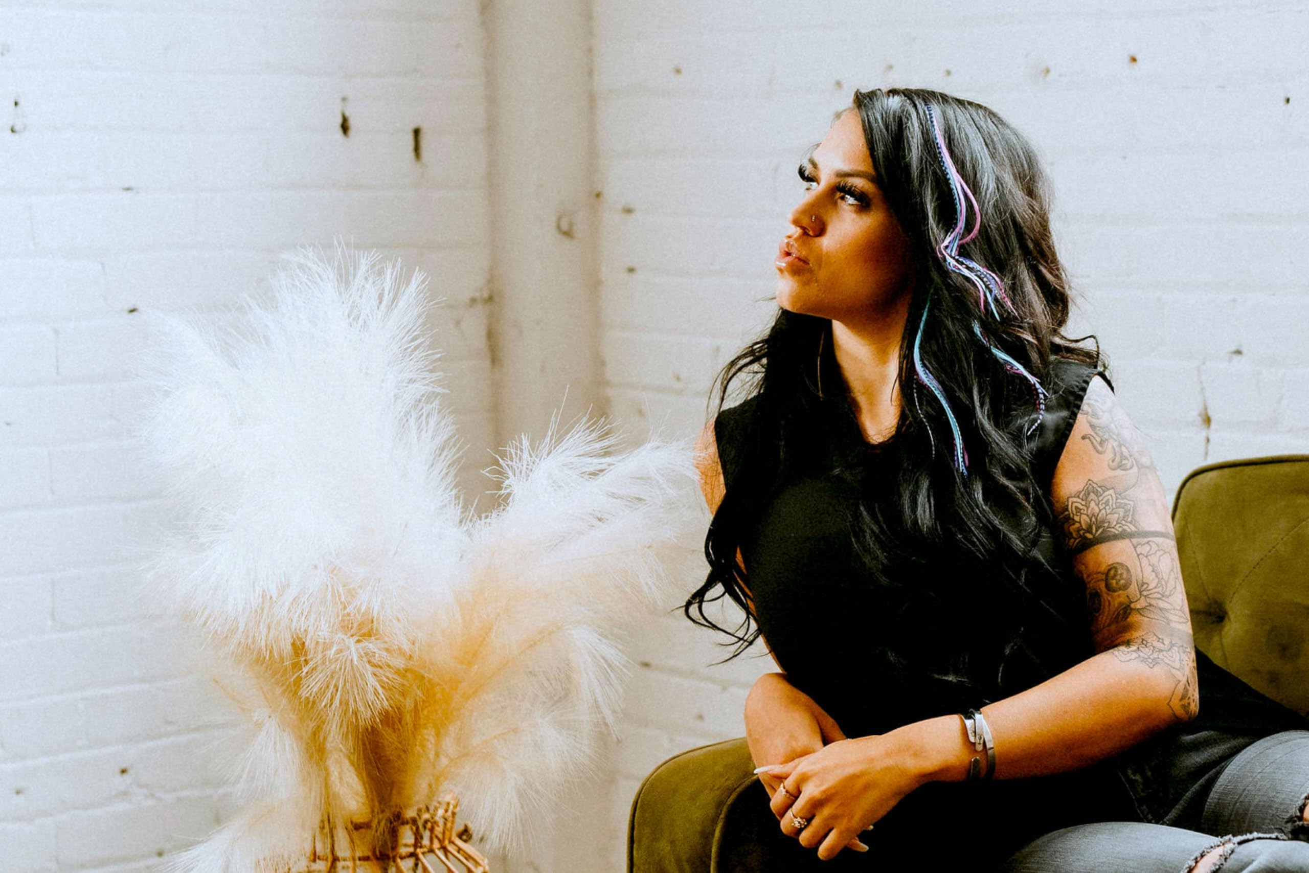 Feather Headz premium real rooster feathers washable and heat-styling safe