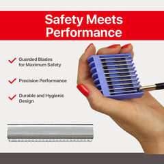 Feather Nape Blades ergonomic-design emphasizes easy maneuvering