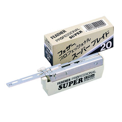 Feather ProSuper blades pack overview for precise shaving with the Artist Club system.
