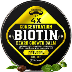 FEBOTE beard balm jar close-up showing conditioning formula for softer facial hair