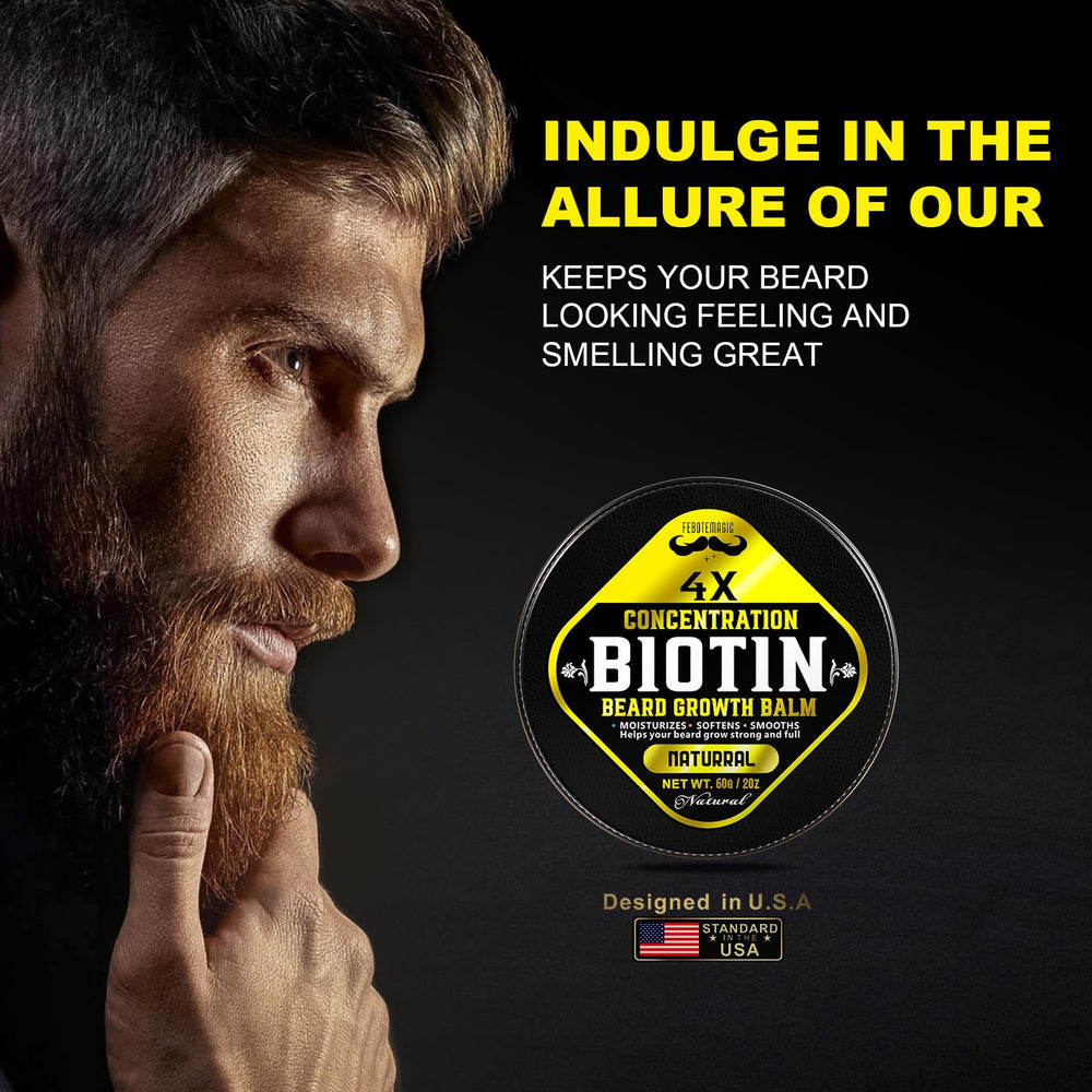 FEBOTE shea butter blend providing deep hydration for coarse beard hairs