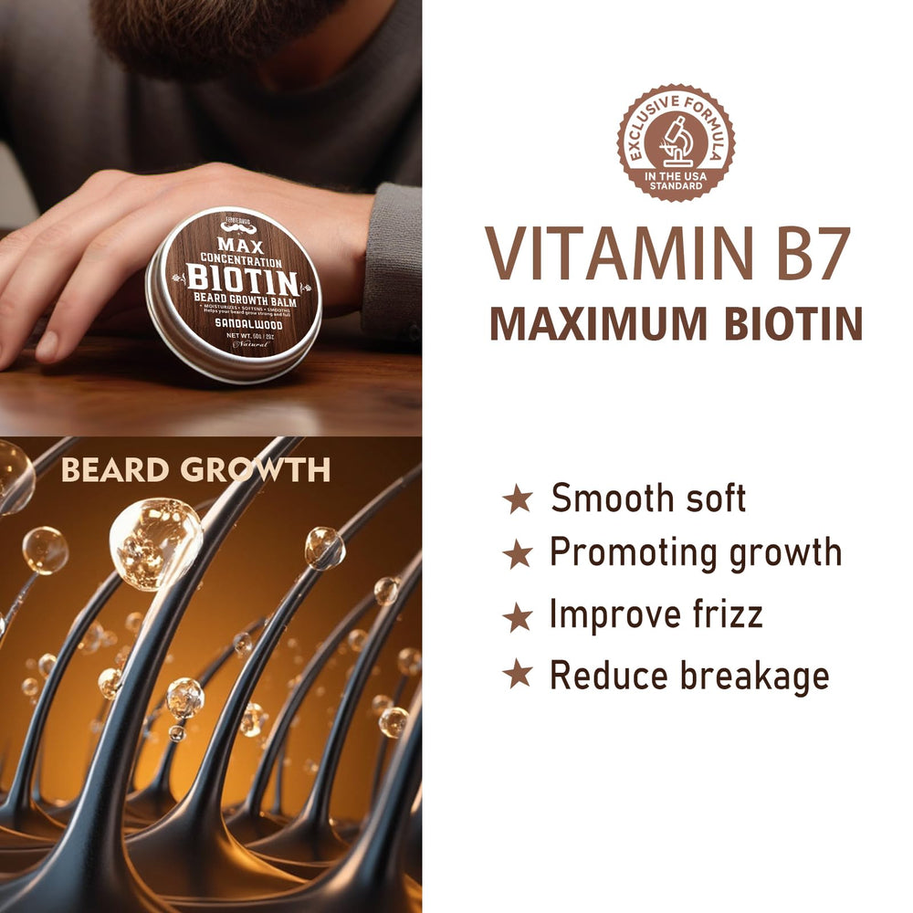 FEBOTE beard balm softens coarse hair with shea butter and jojoba