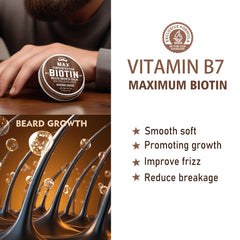 FEBOTE beard balm softens coarse hair with shea butter and jojoba