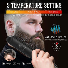 FEBOTE luxury beard care gift set includes travel bag and premium accessories.