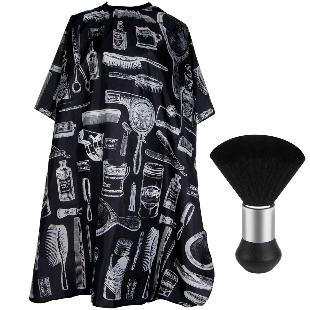 FEBSNOW hair cutting cape floral print ideal for salon and home styling.