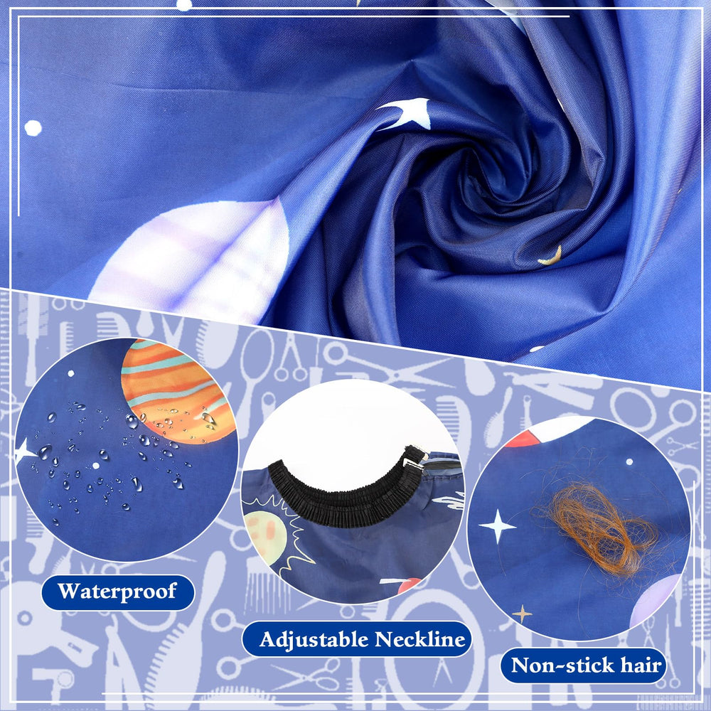 FEBSNOW marine life pattern cape shields outfits while painting or styling.
