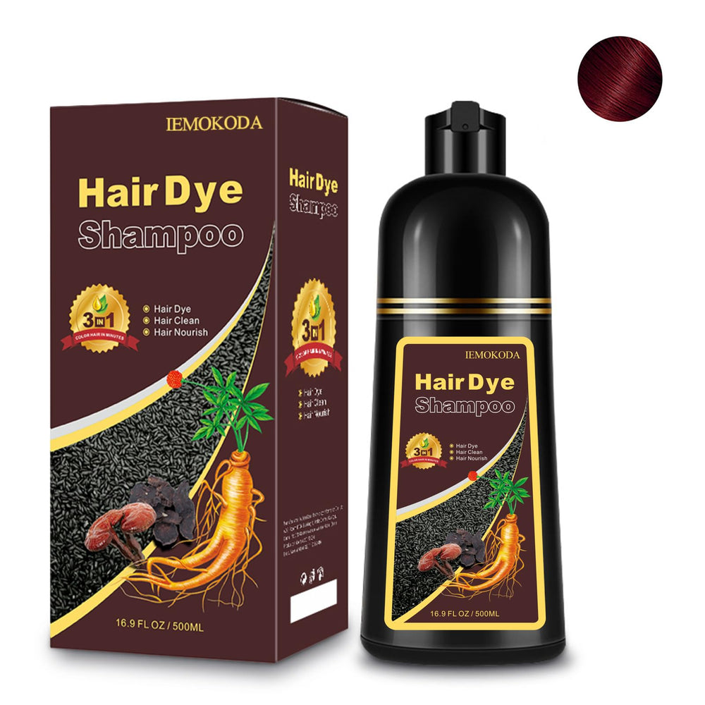 Fedulili hair dye shampoo bottle pour for quick at-home color application.