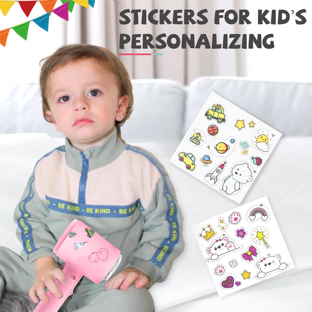 Feekaa Kids Hair Dryer stickers DIY for personalization and fun.