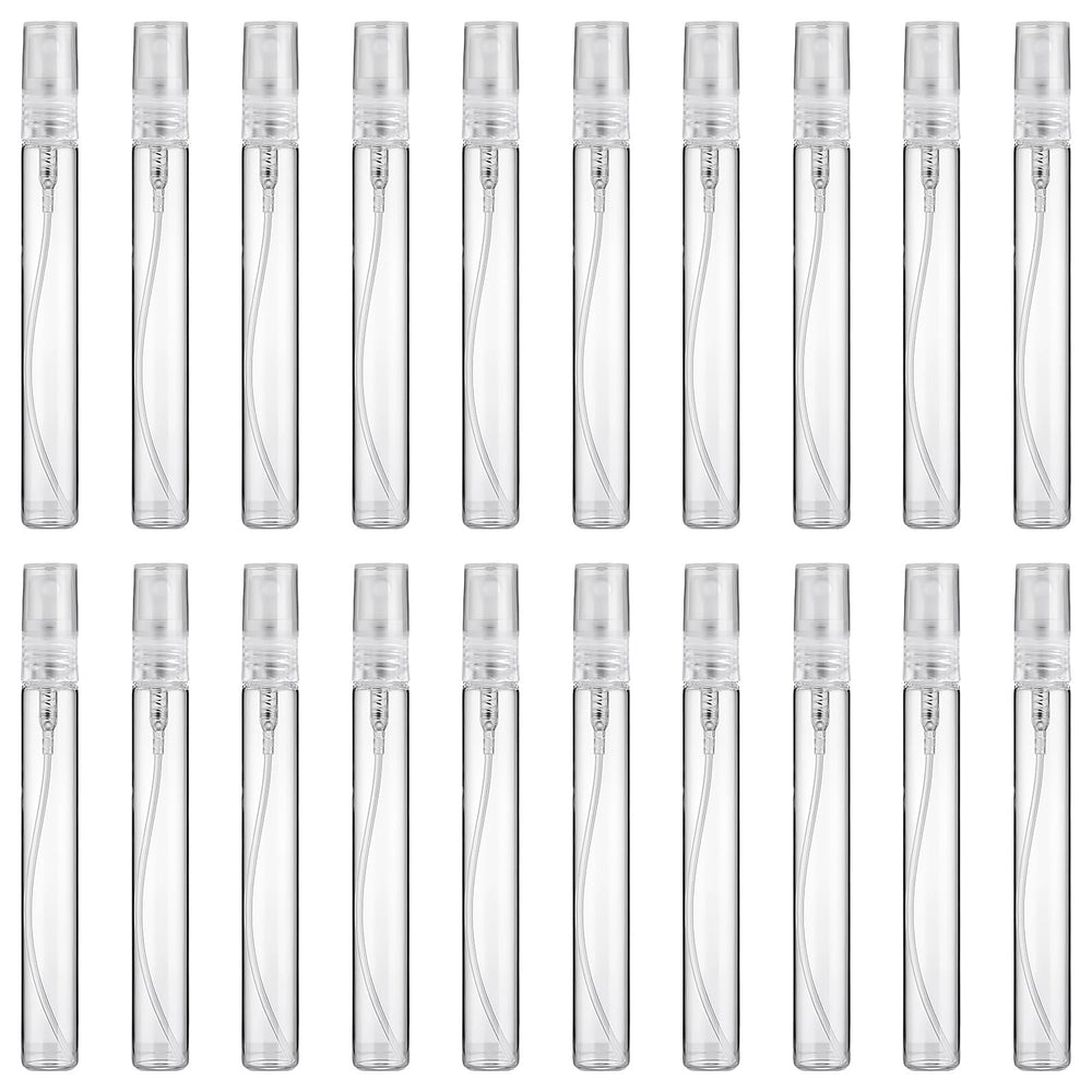 Feelake mini spray bottle 10ml pack; compact glass for on the go fragrance refills.