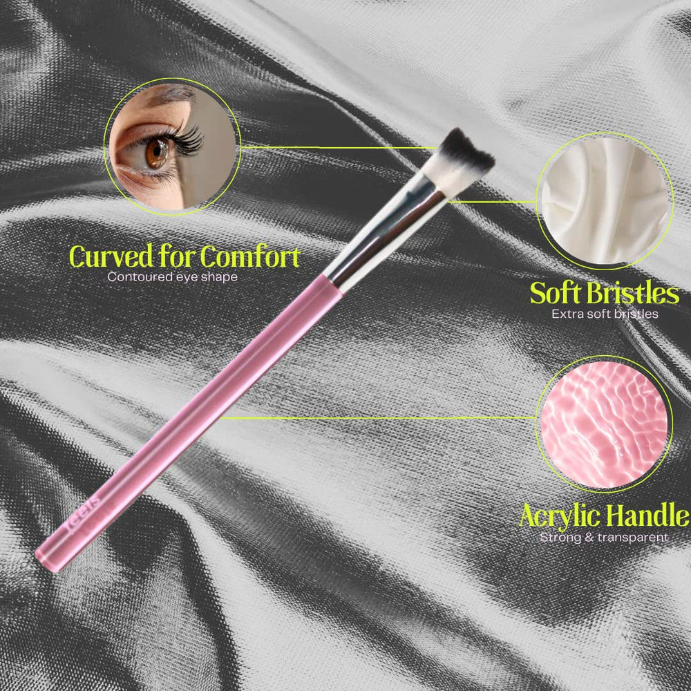 Feels Lash cepillo de diseño ergonómico y curvo para uso cómodo.
