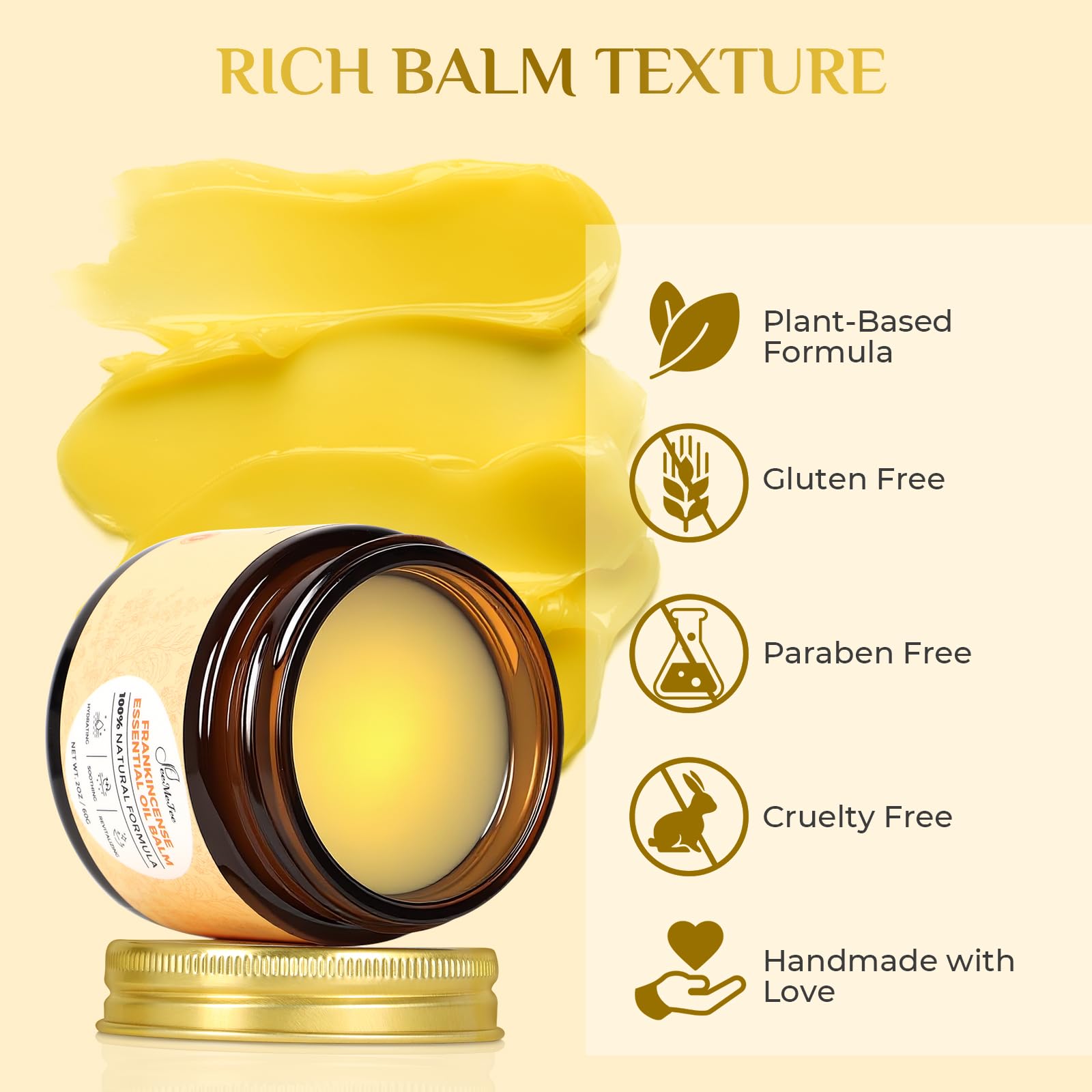 FeemeFee balm on dry patch showing moisturizing effect