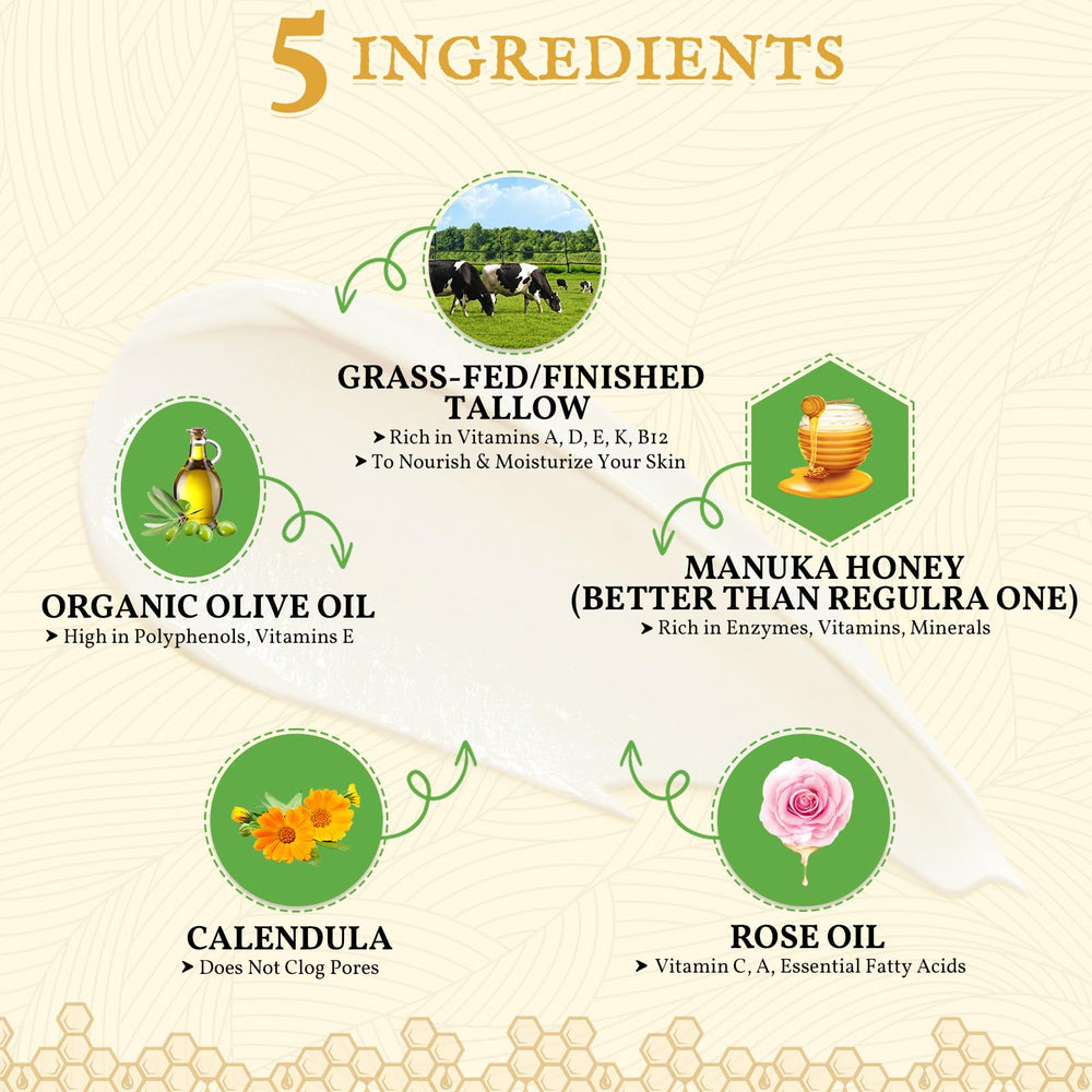 FeeMeFee unscented tallow moisturizer ideal for sensitive skin use.