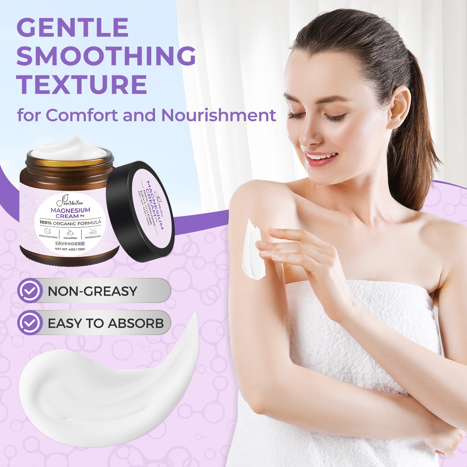 FeeMeFee magnesium lotion used after exercise to support muscle comfort