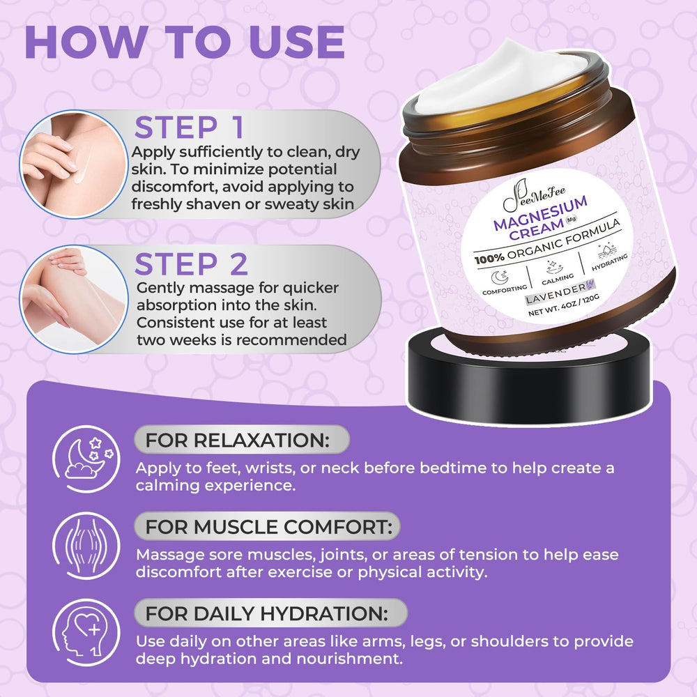 FeeMeFee magnesium lotion gentle for kids and adults with sensitive skin