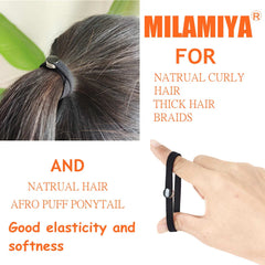 FEEZENT soft nylon-spandex hair ties glide gently without pulling
