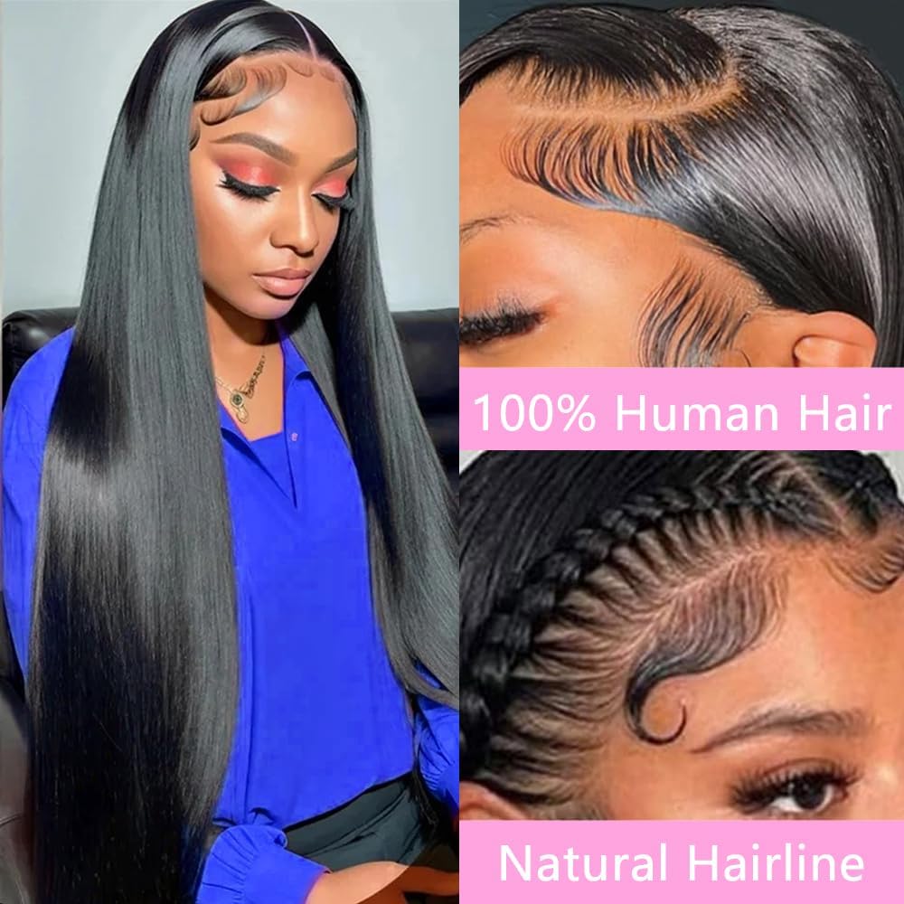 Feibin lace closure free-part closeup shows seamless blending for easy styling