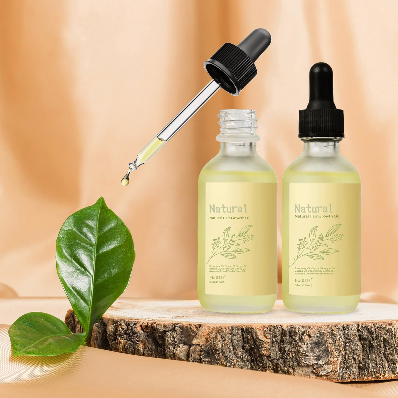 FEIBTH Hair Growth Oil finished hair with subtle shine.