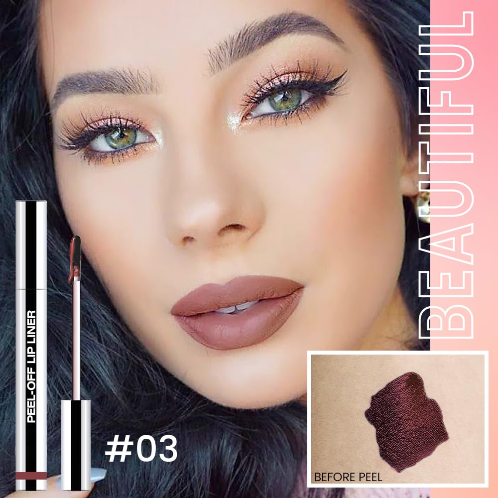 FeiCuiYun lip stain applied with included tweezer for precise lines
