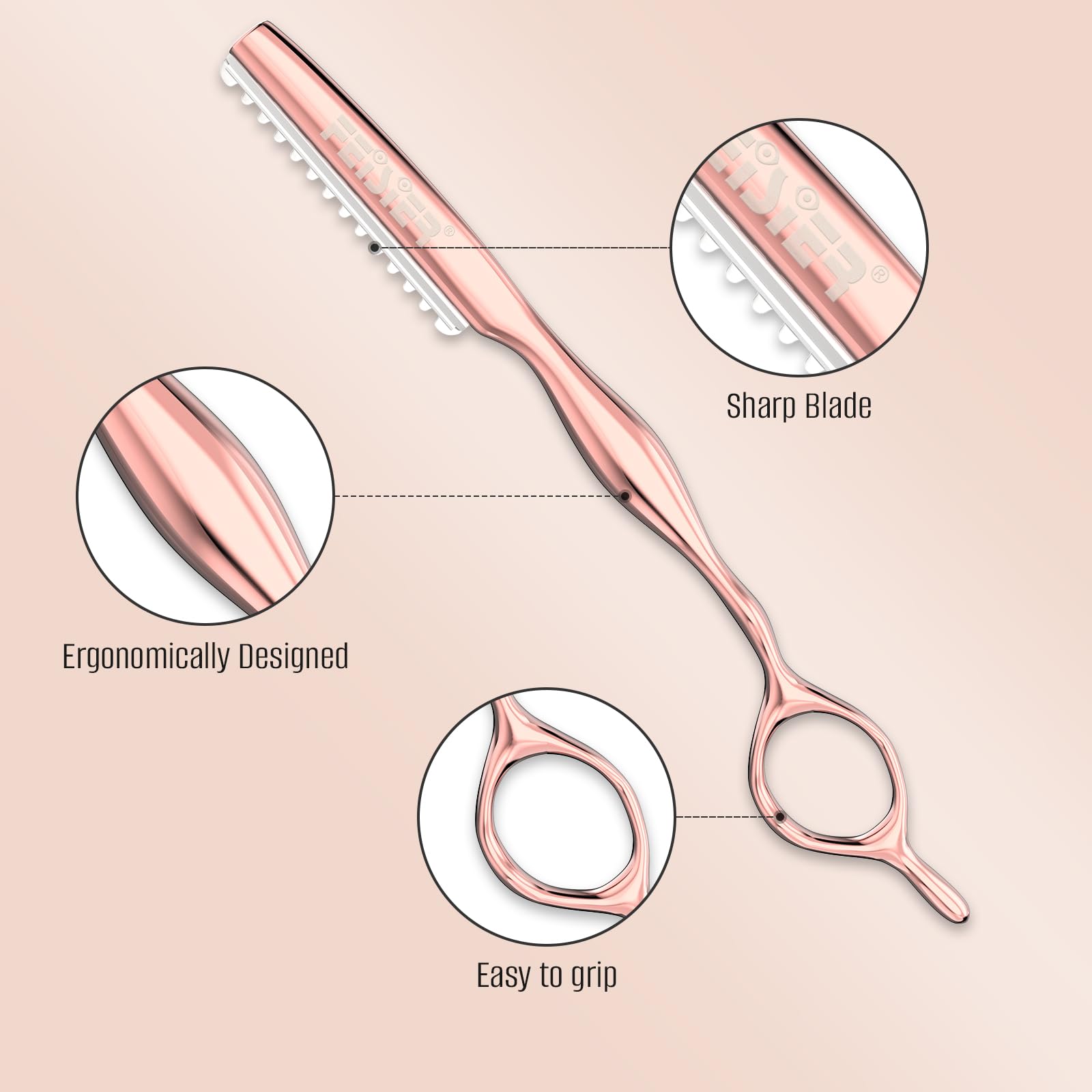 FEISIER hair razor bright-finish offers a professional look while styling