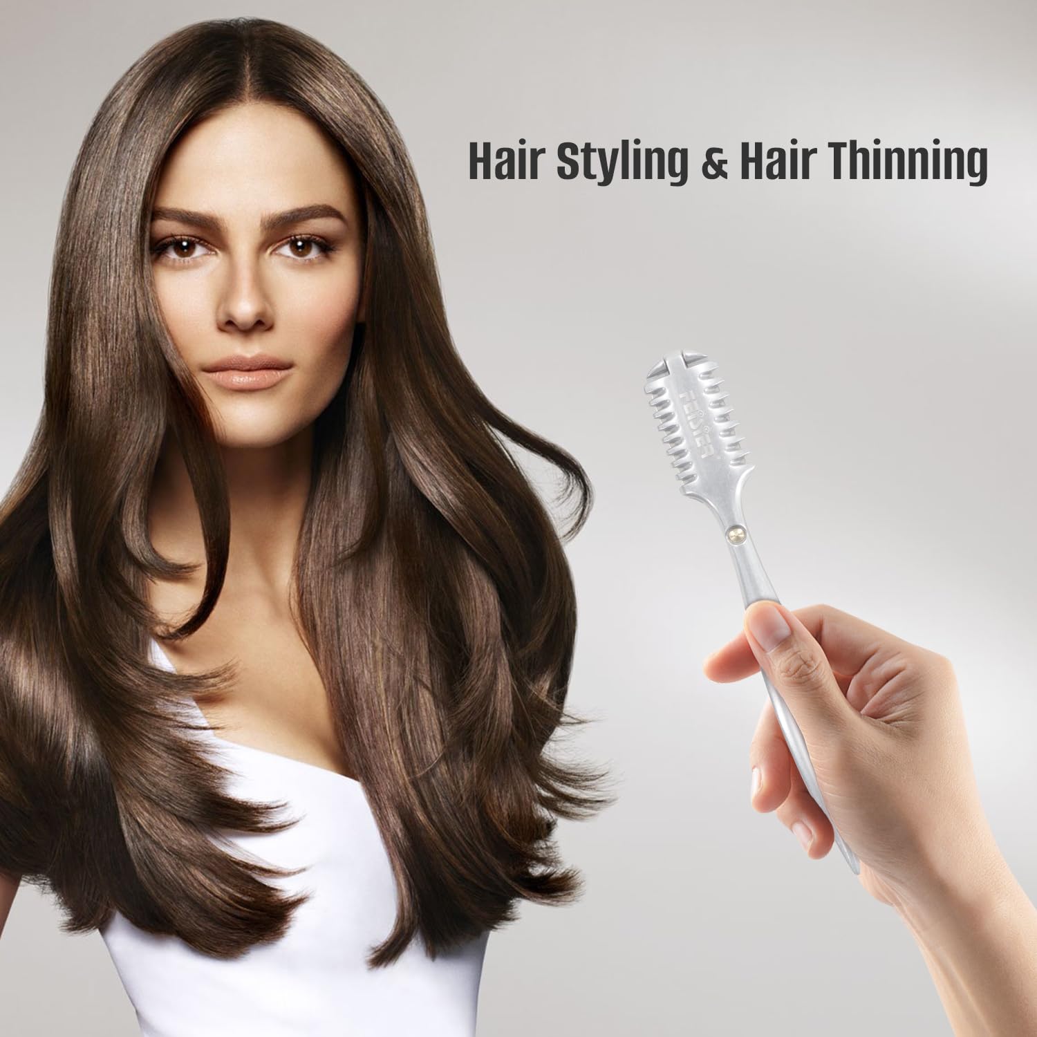 FEISIER razor comb buckle and blade replacement enables quick changes during salon work.