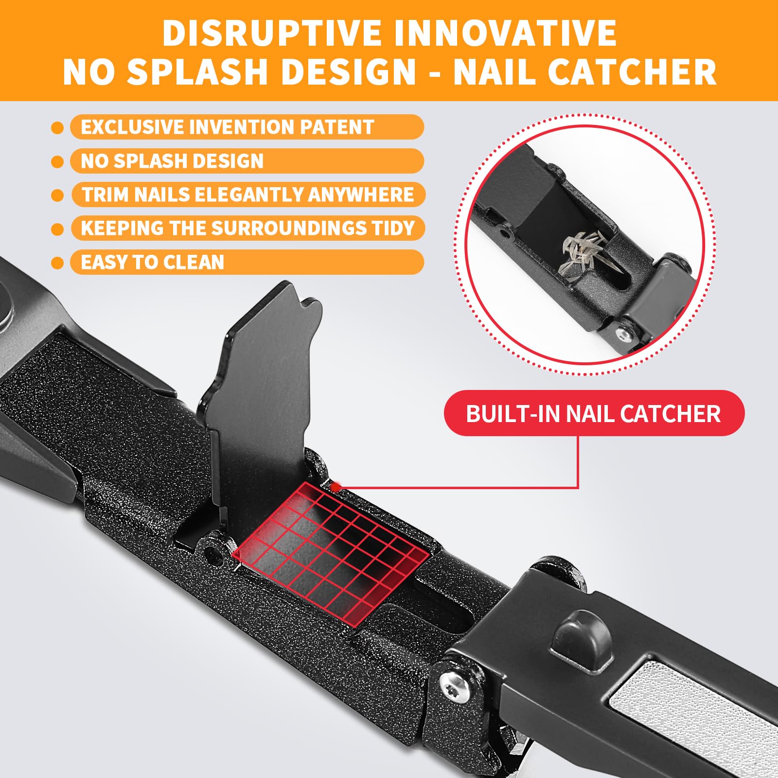FEIXON Nail Clippers Ultra Sharp Blade for smooth nail cutting